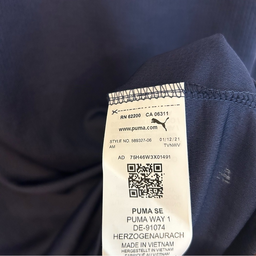 Puma Men’s Performance Cat DryCell Training Tee in Peacoat Size S - Picture 6 of 7